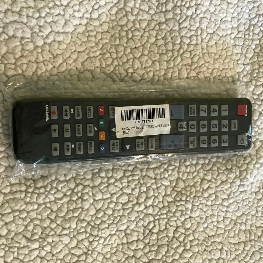 Replacement Remote Control AA59-00508A for Samsung LED TV Black